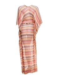Stunning Missoni Gold Metallic Crochet  Maxi Knit Kaftan Tunic Dress
