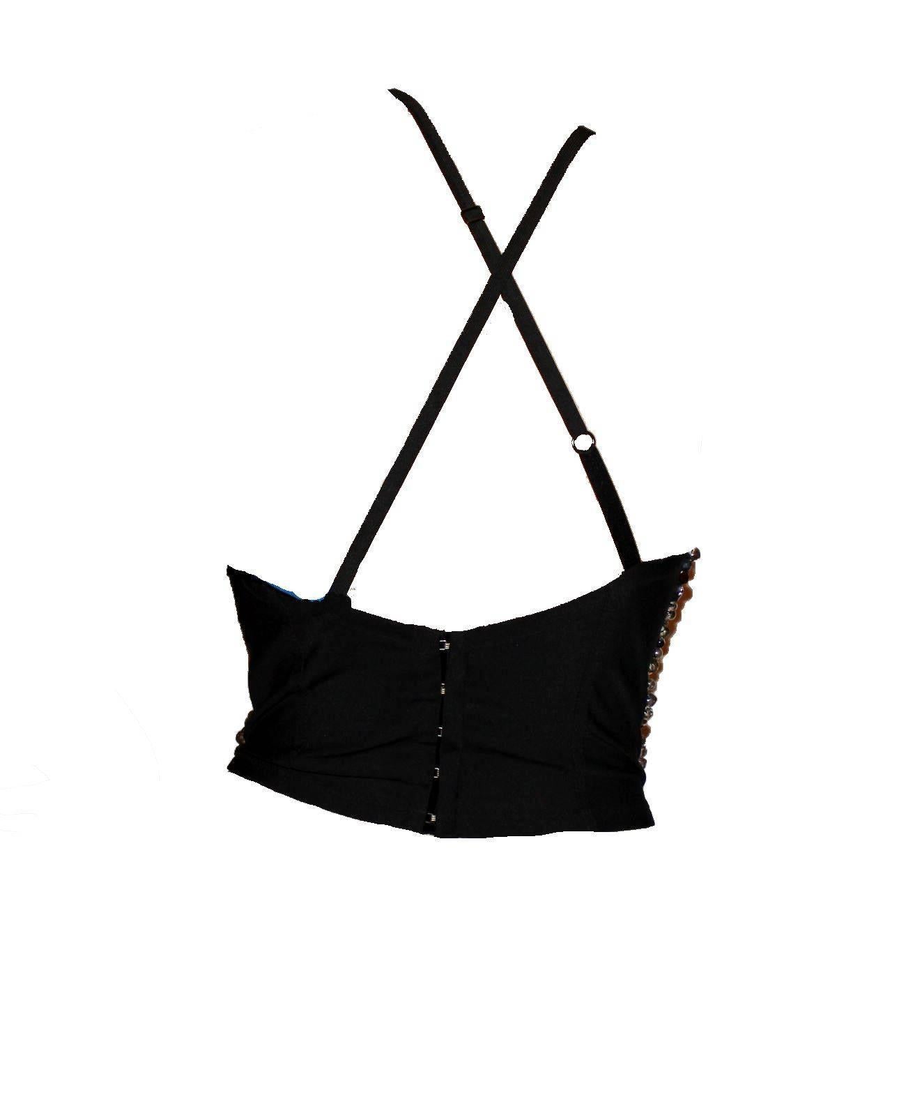 Stunnign Dolce & Gabbana Corset Top
Front fully beaded 
Closes in back with hooks
Amazing piece
From the famous 1991 collection
