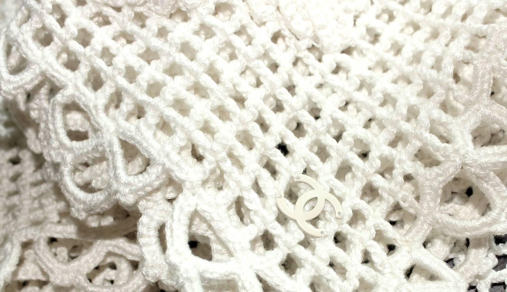 Women's Chanel 3D Crochet Knit Top
