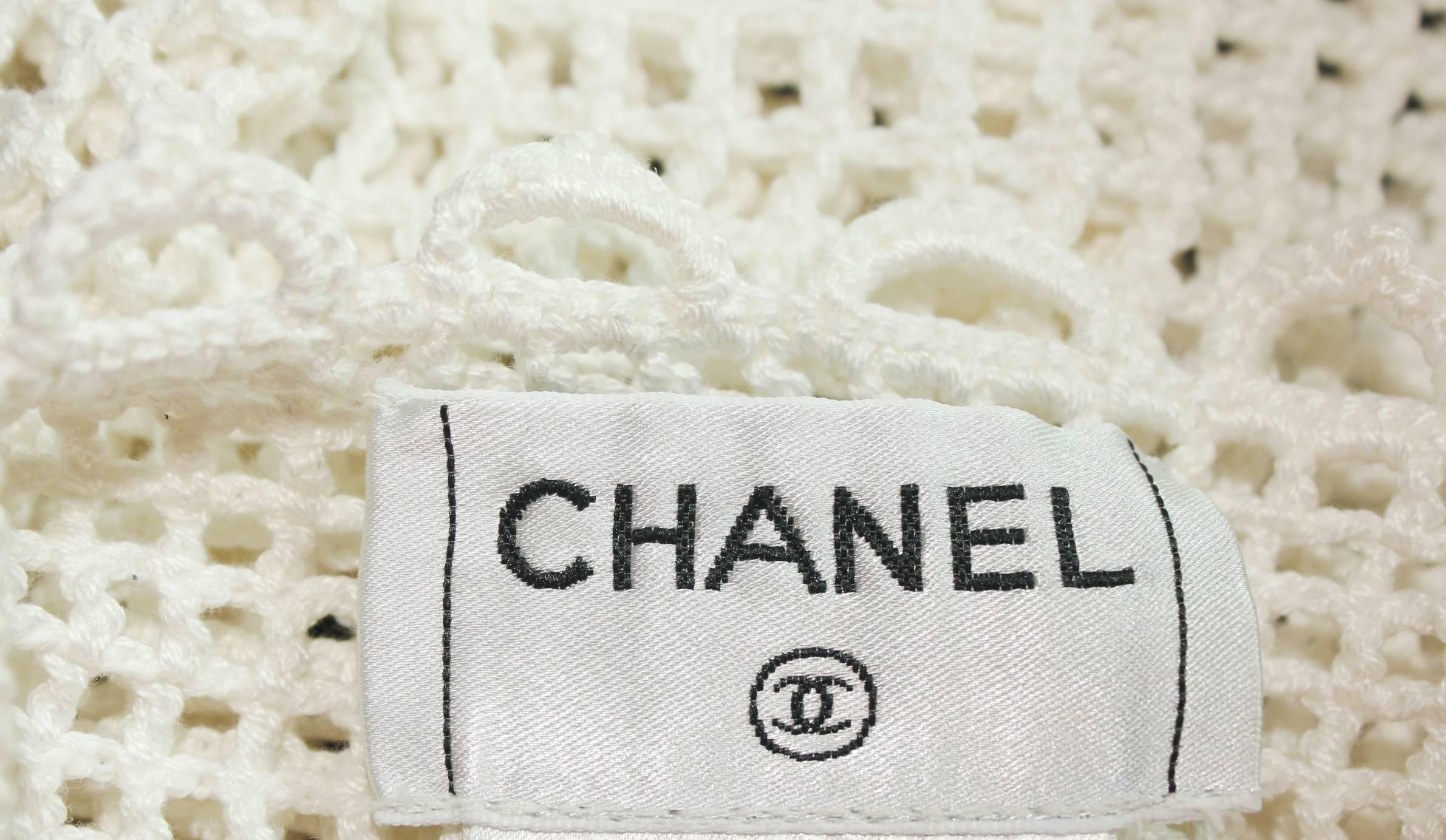 Chanel 3D Crochet Knit Top 3
