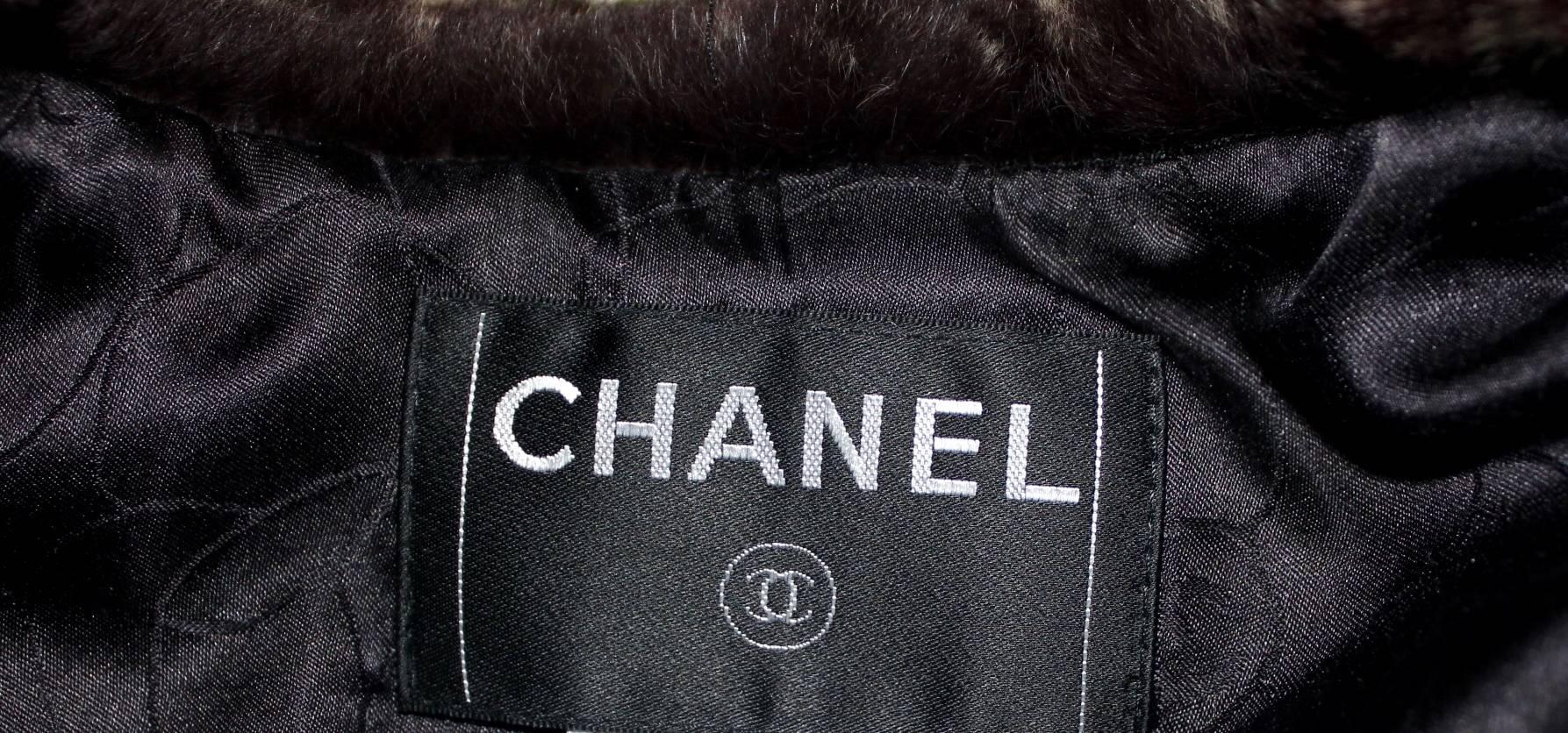 Black NEW Chanel Maison Lesage Metallic Fantasy Tweed Jacket Blazer with Fur Trimming