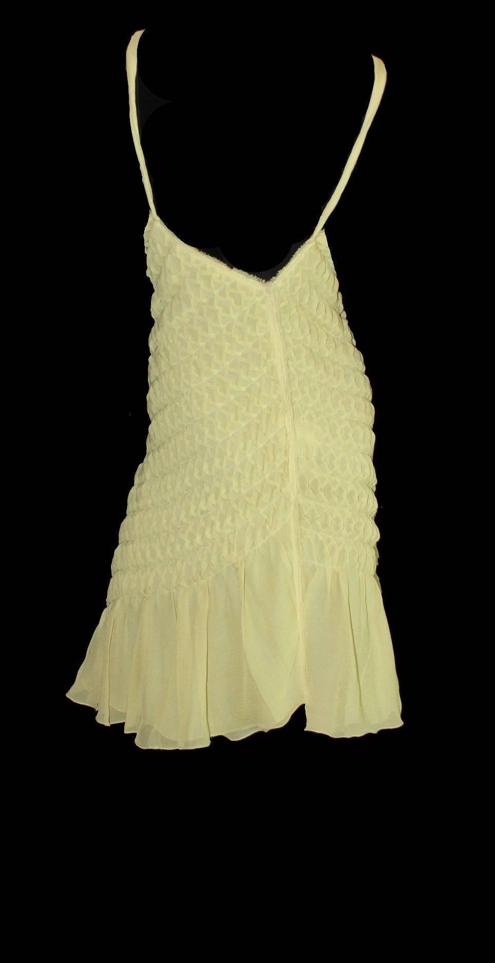 Prada 3D Draped Chiffon Silk Fairy Dress In New Condition In Switzerland, CH