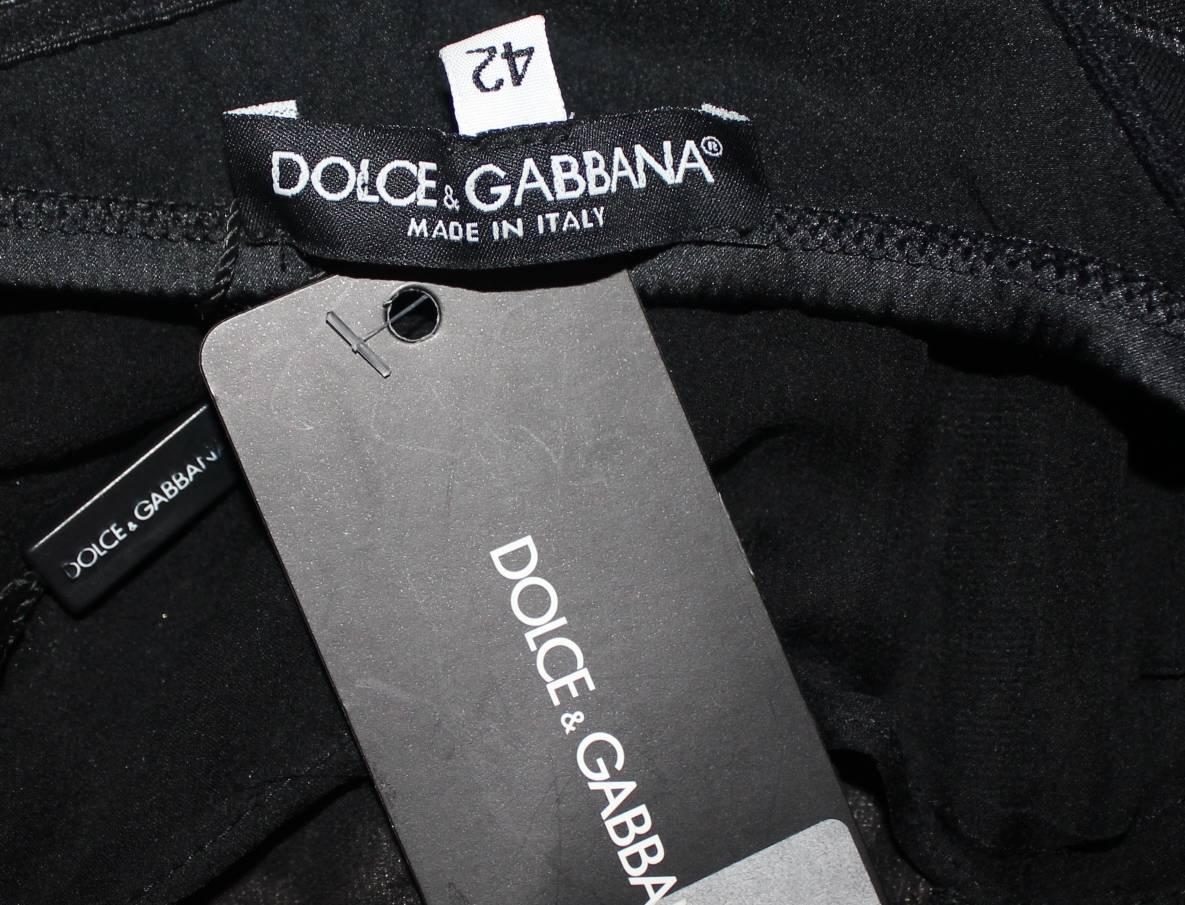 NEW NEU Dolce & Gabbana Seide & Spitze Knochen Korsett Kleid, Mantel & Brosche Ensemble 3pcS im Angebot 4