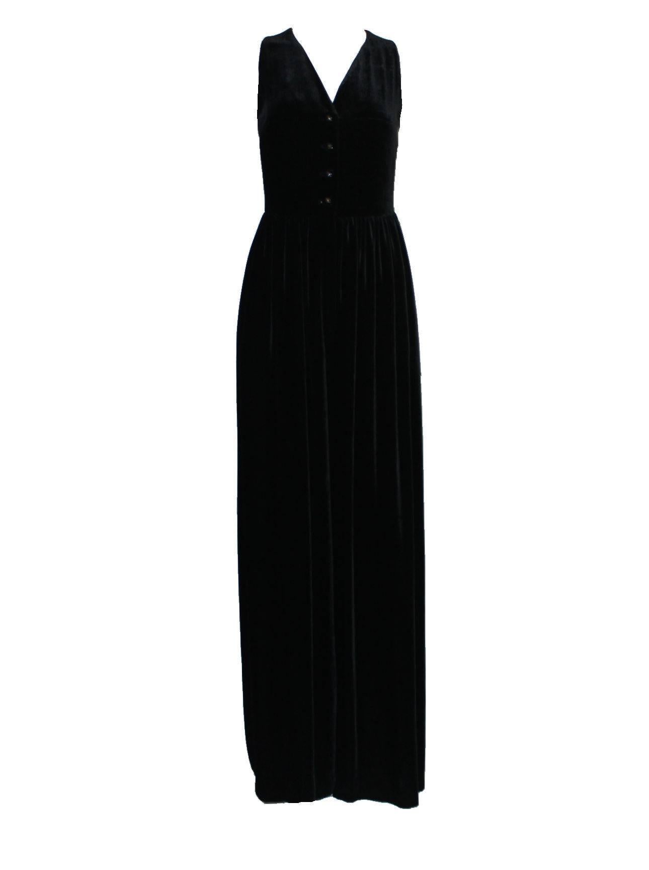 Chanel Black Velvet Jumpsuit Overall CC Buttons as seen on Celine Dion ...