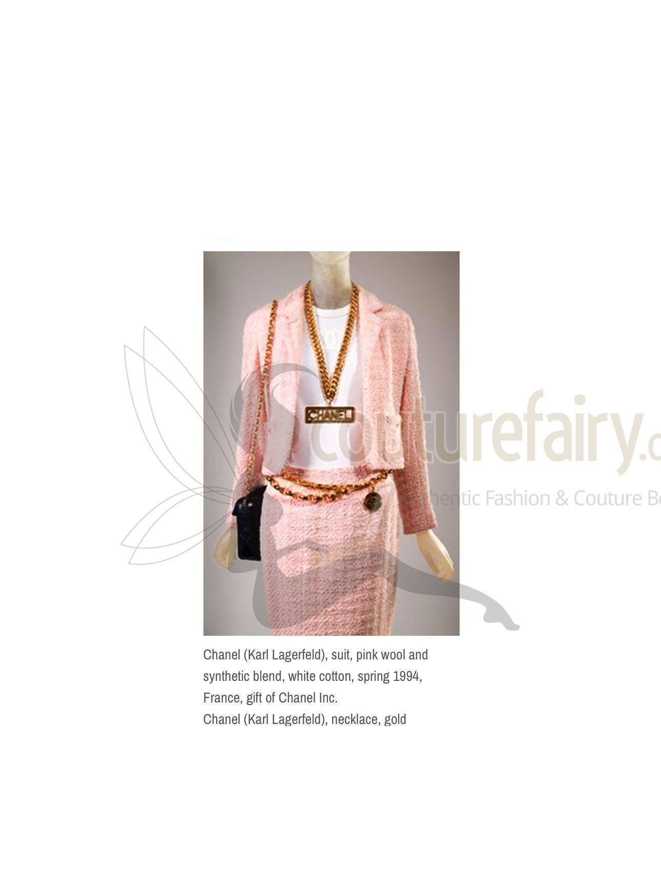 Iconic Chanel 1994 Pink Pastels Skirt Suit - Museum Piece 2