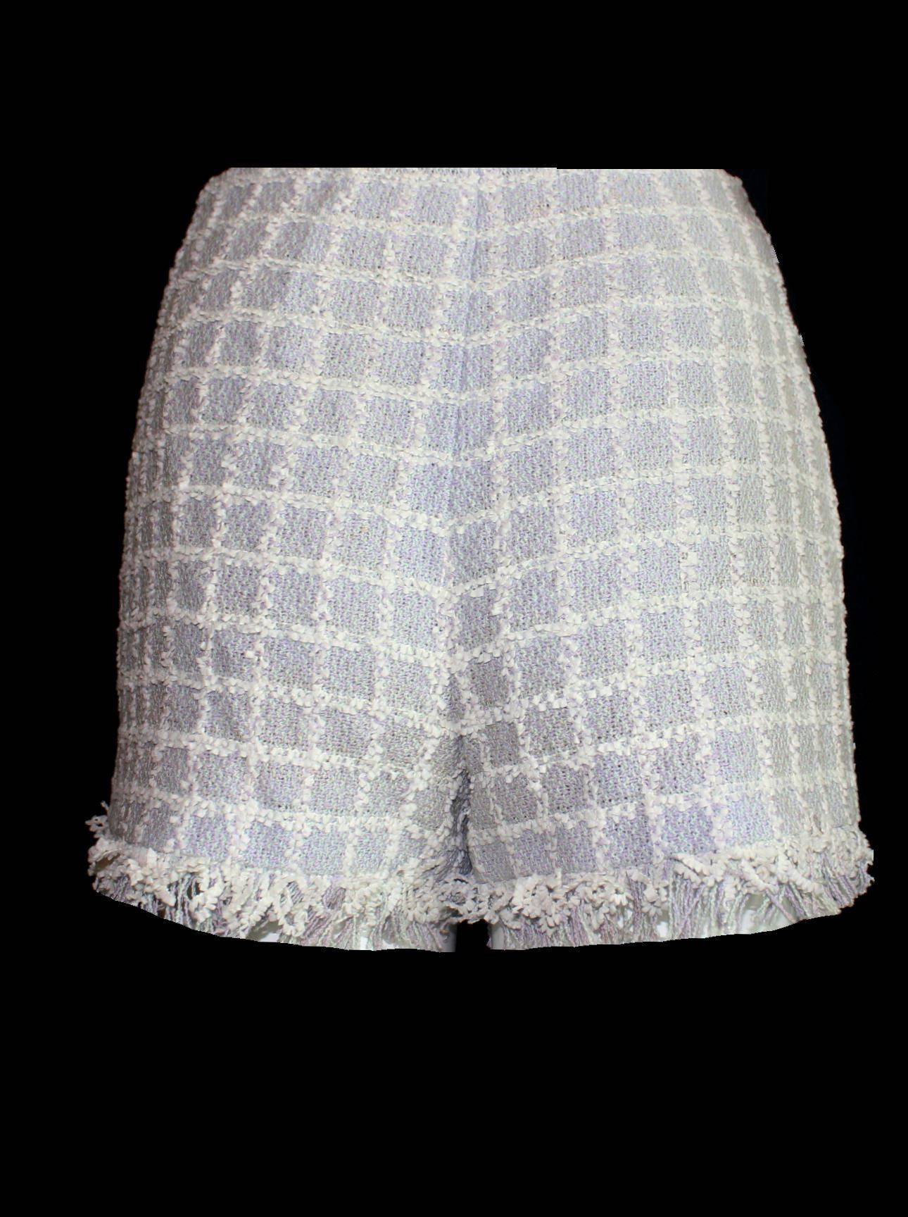 chanel tweed shorts