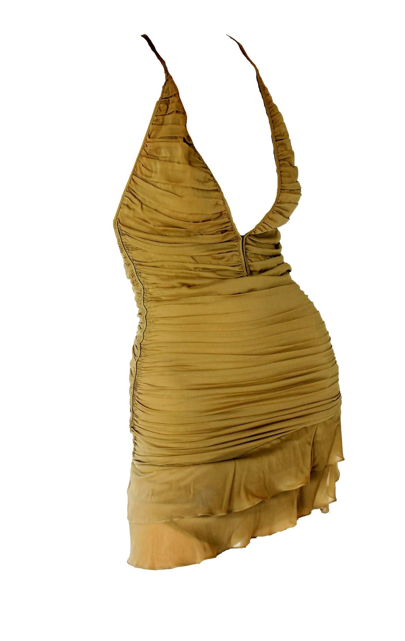 RARE COLLECTOR'S ITEM

STUNNING DRAPED MINI DRESS

BY TOM FORD FOR HIS SS 2003 COLLECTION FOR GUCCI

Beautiful GUCCI dress
Seen on the runway show, in the AD campaign and in many editorials
One of the key pieces of that season
Finest chiffon silk