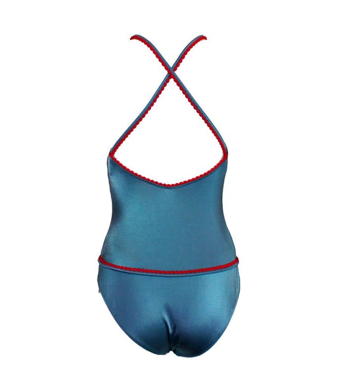 Chanel One-Piece Signature Swimsuit with CC Buttons at 1stdibs
