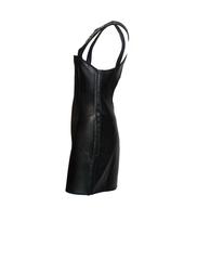 Iconic Emilio Pucci by Peter Dundas Neopren & Lambskin Crystal Crest Logo Dress