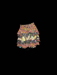 Collector's Gianni Versace Couture 1993 Floral Printed Silk Shorts Skirt