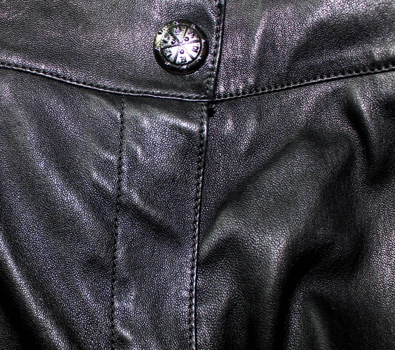 lambskin pants