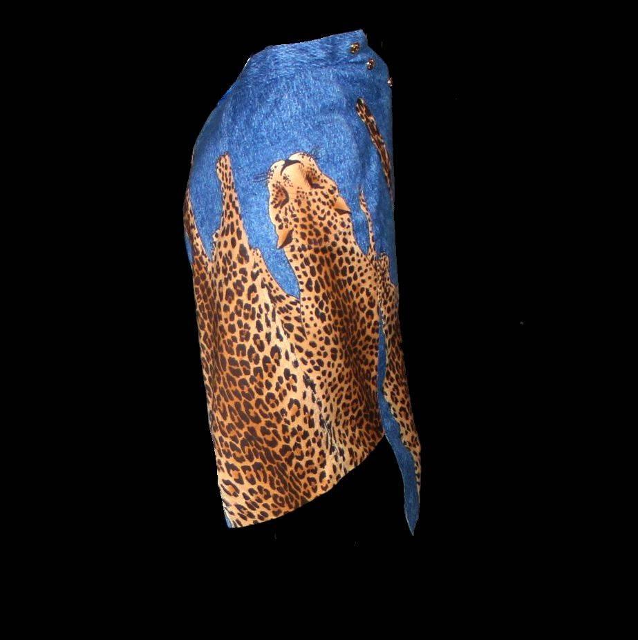 dior leopard skirt