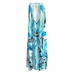 NEW Emilio Pucci Signature Print Cover Up Dress Maxi Skirt M