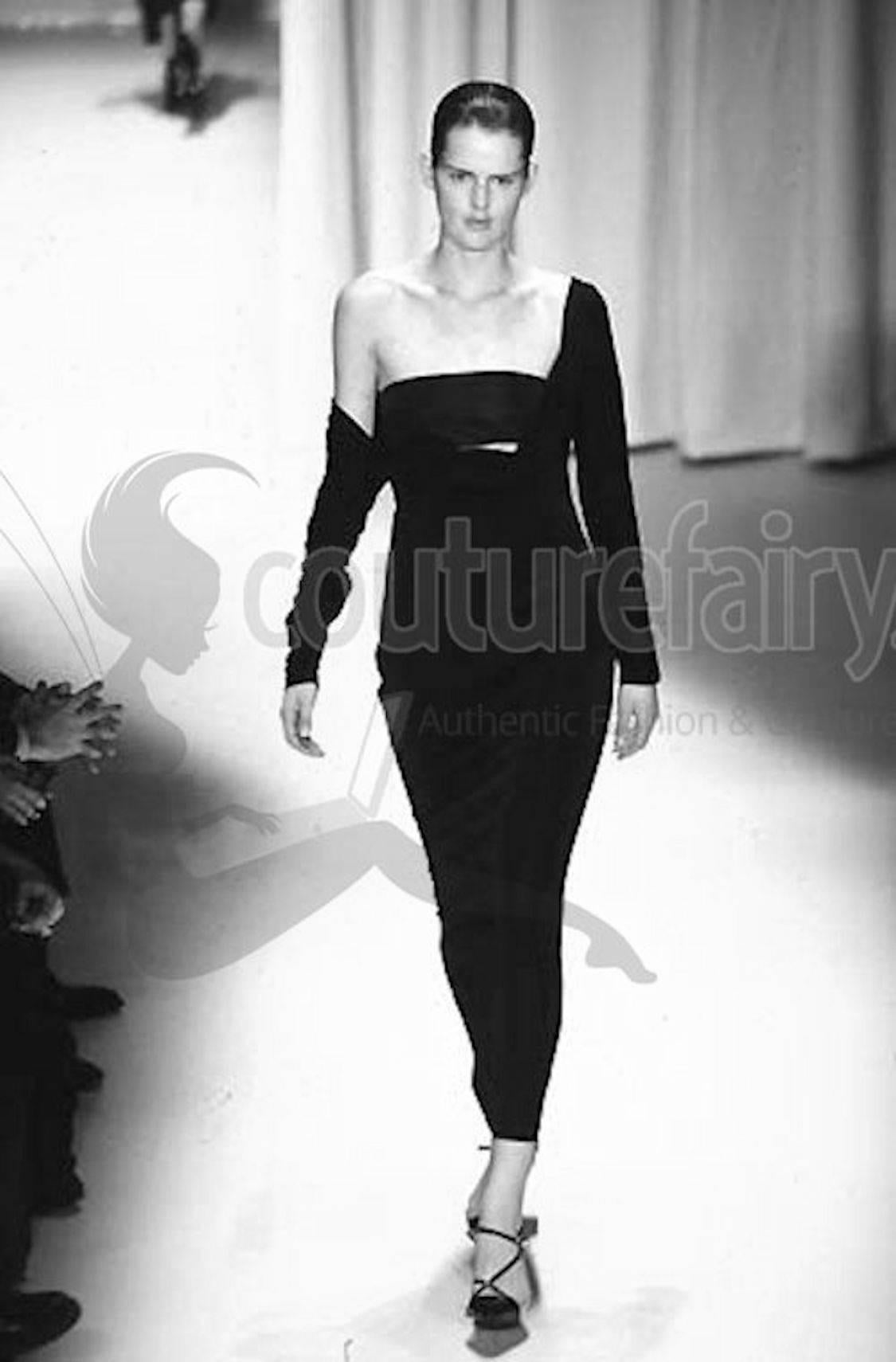 Gianni Versace Couture 1997 Lurex Cutout Gown Maxi Evening Dress Bandeau Top 42 For Sale 2