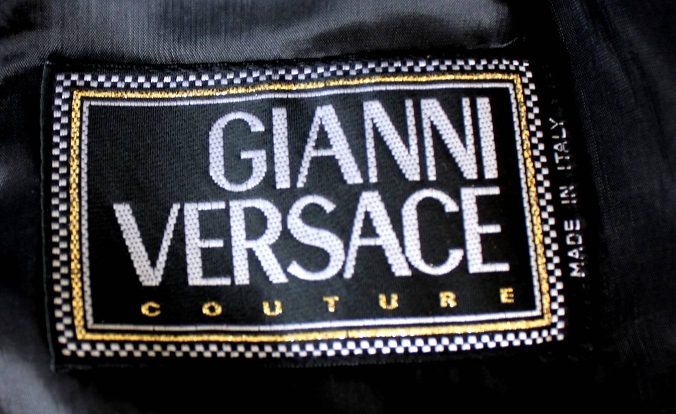 Amazing Gianni Versace Couture SS 1994 Safety Pin Preppy Skirt Suit 3