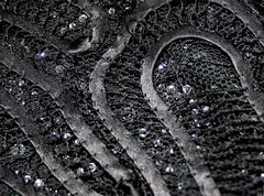 Rare Gianni Versace Couture Crochet Knit Crystal Tulle Mesh Little Black Dress