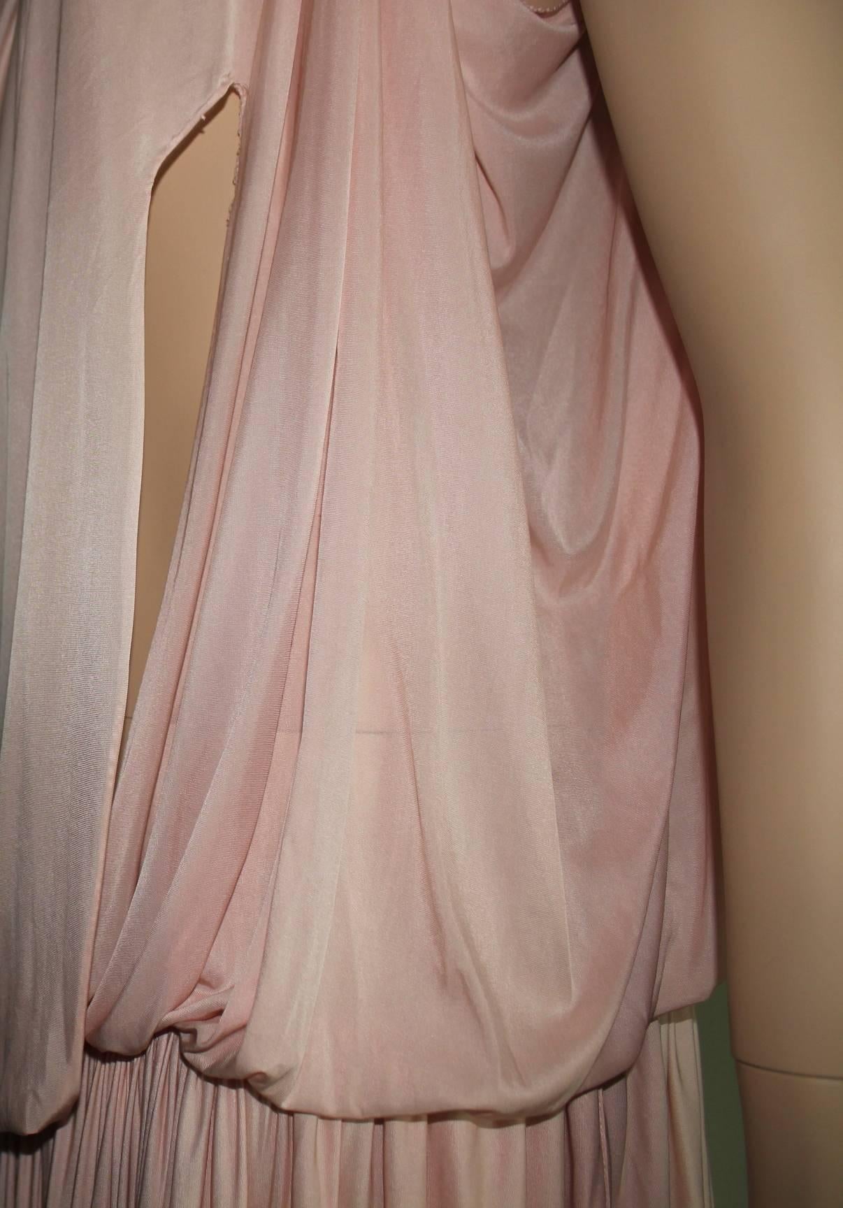 Women's Emilio Pucci Draped Evening Gown Maxi Dress