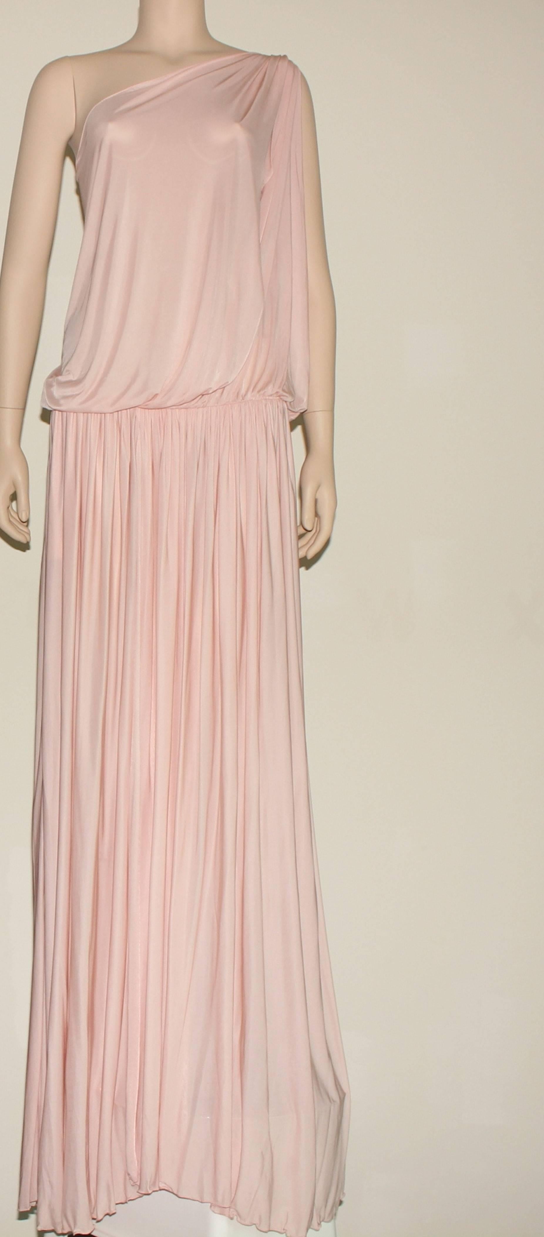 STUNNING EMILIO PUCCI NUDE PINK GRECIAN GODDESS GOWN
DESIGNED BY PETER DUNDAS

DETAILS:

    Exclusive and gorgeous EMILIO PUCCI goddess glamour gown
    Sexy high split
    Super-long full length gown, with 1.80 height it still touches the