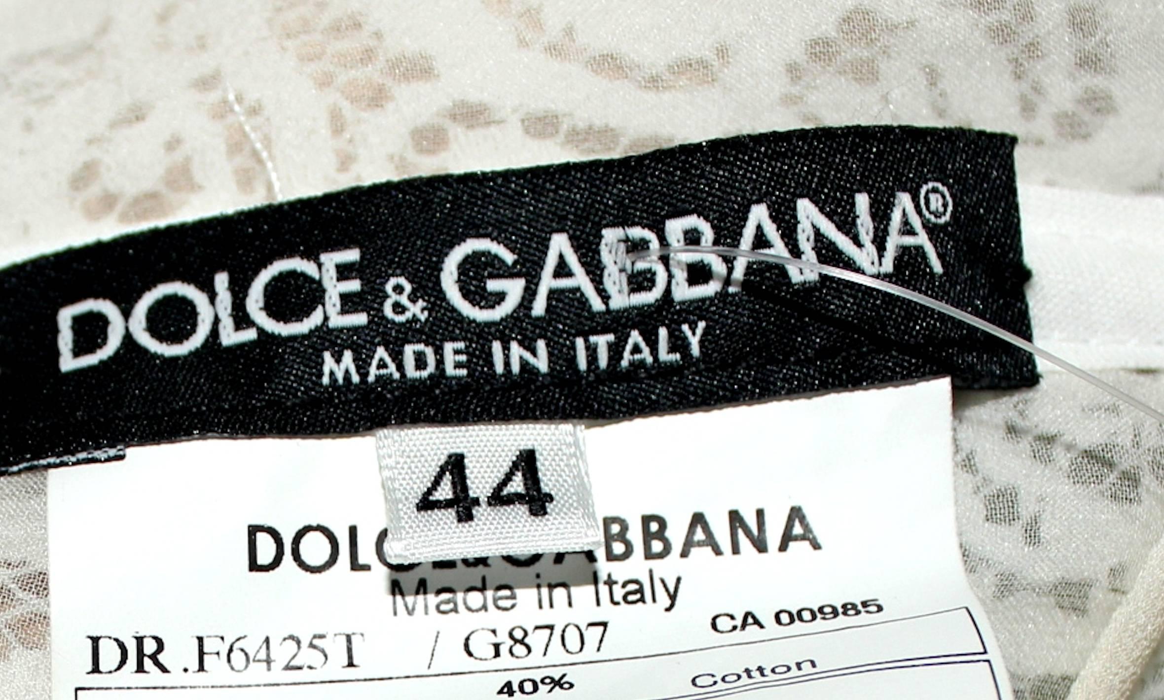 Gray Dolce & Gabbana Corset Lace Eyelet Dress