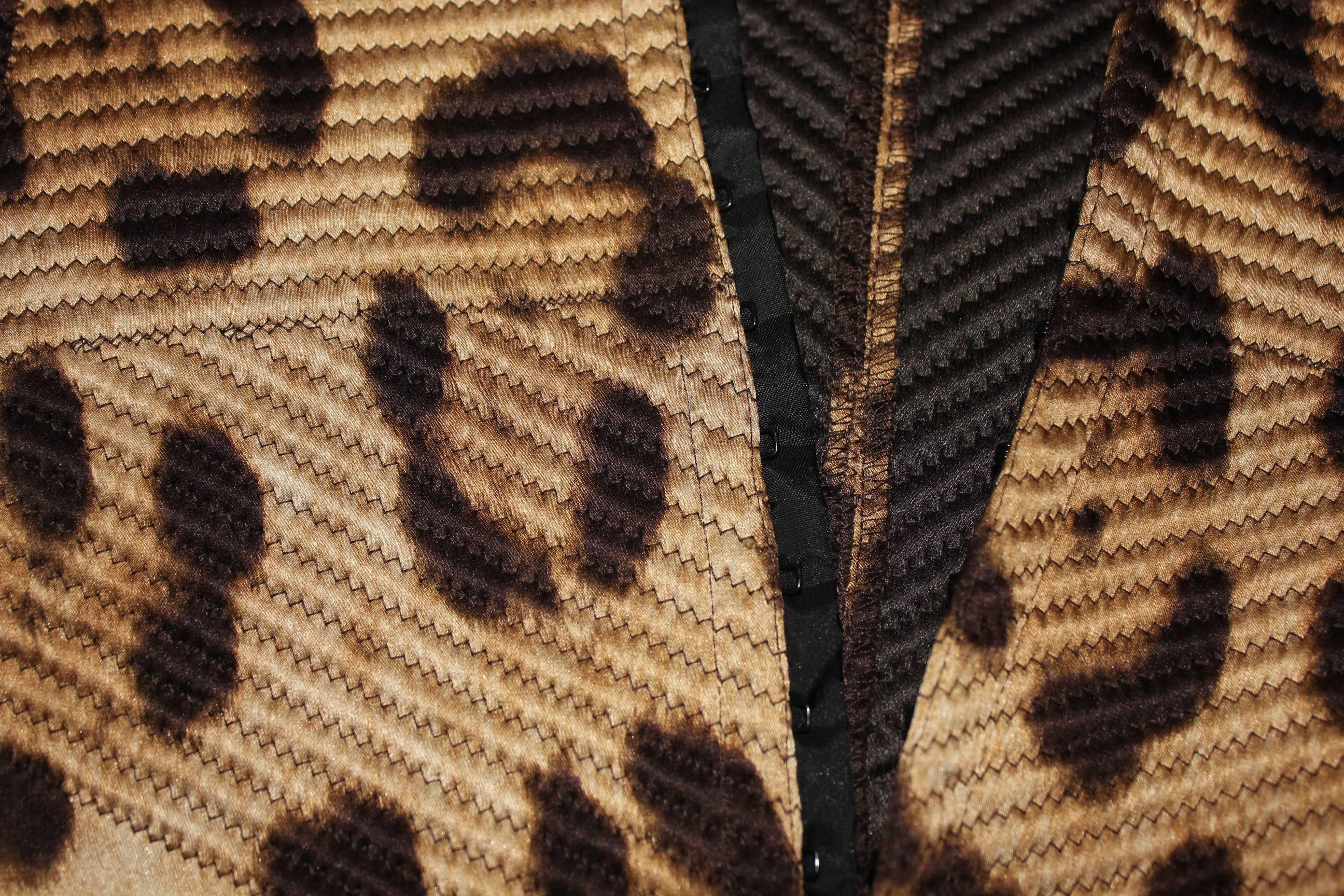 cheetah print corset