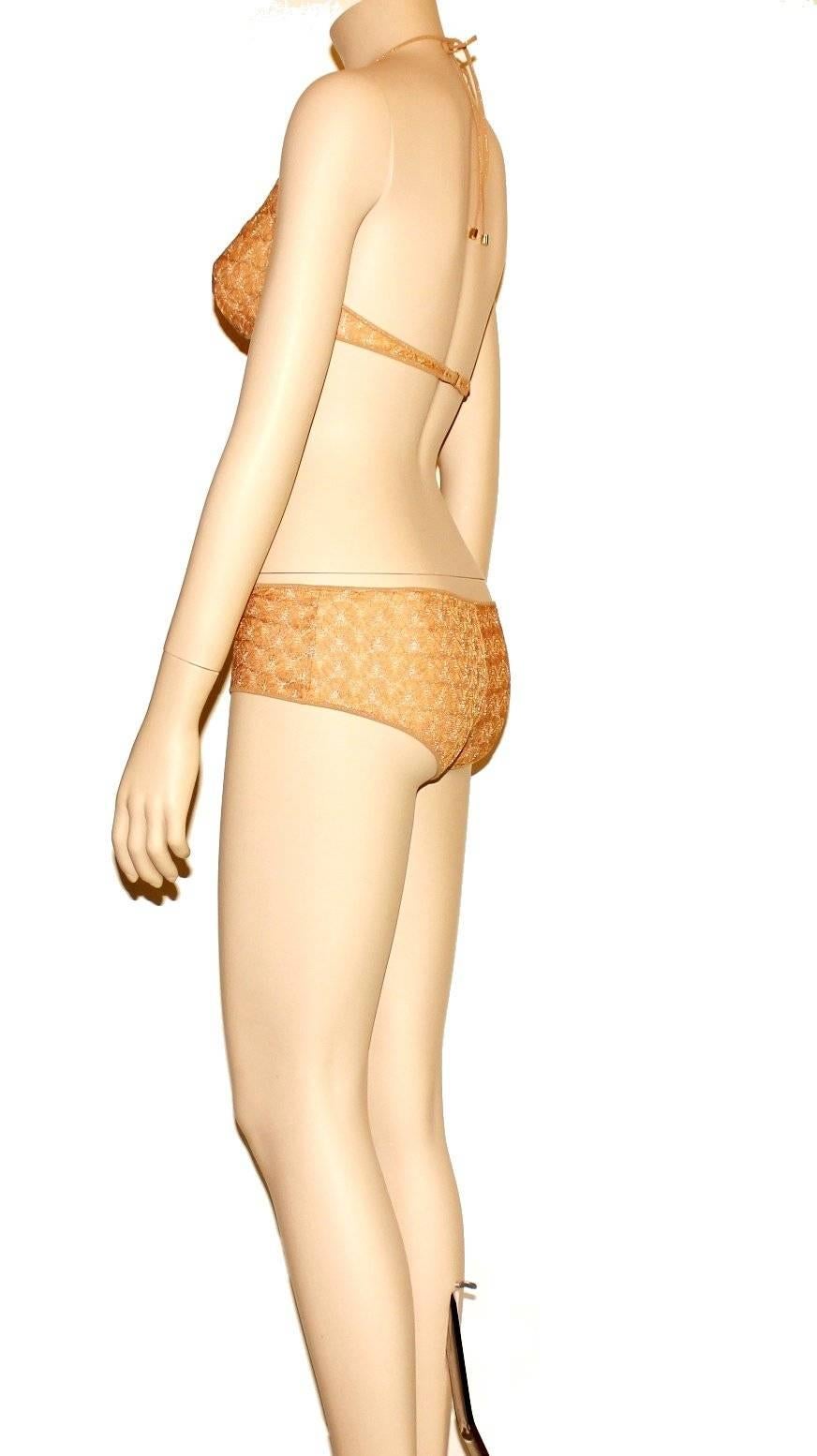 gold lurex bikini