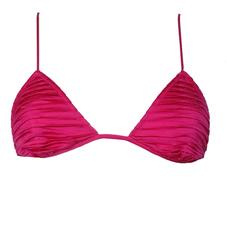 Gucci by Tom Ford  2004 Hot Pink Ruched Satin Bikini