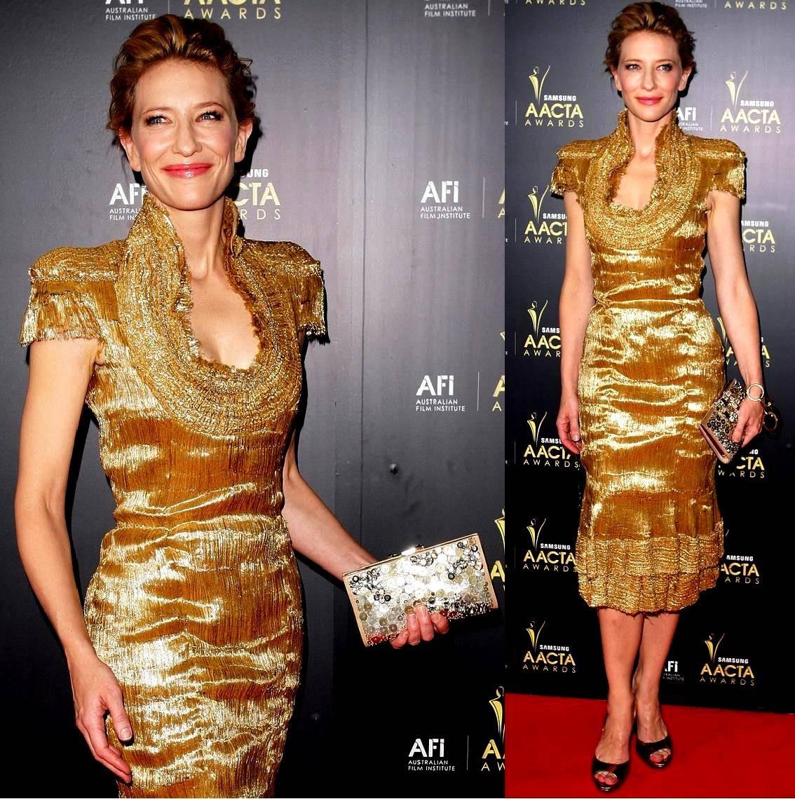 Women's Piece Unique - Alexander McQueen Golden Evening Dress
