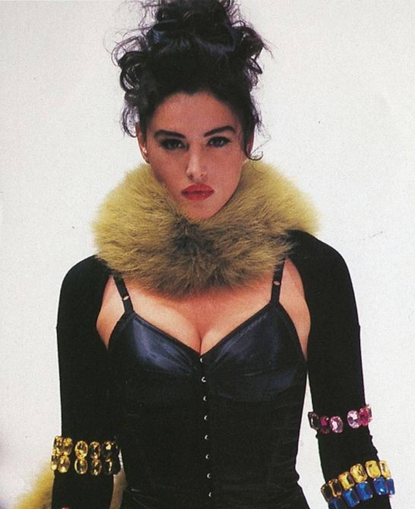 Amazing 1989 Documented Black Dolce & Gabbana Corset Top 1