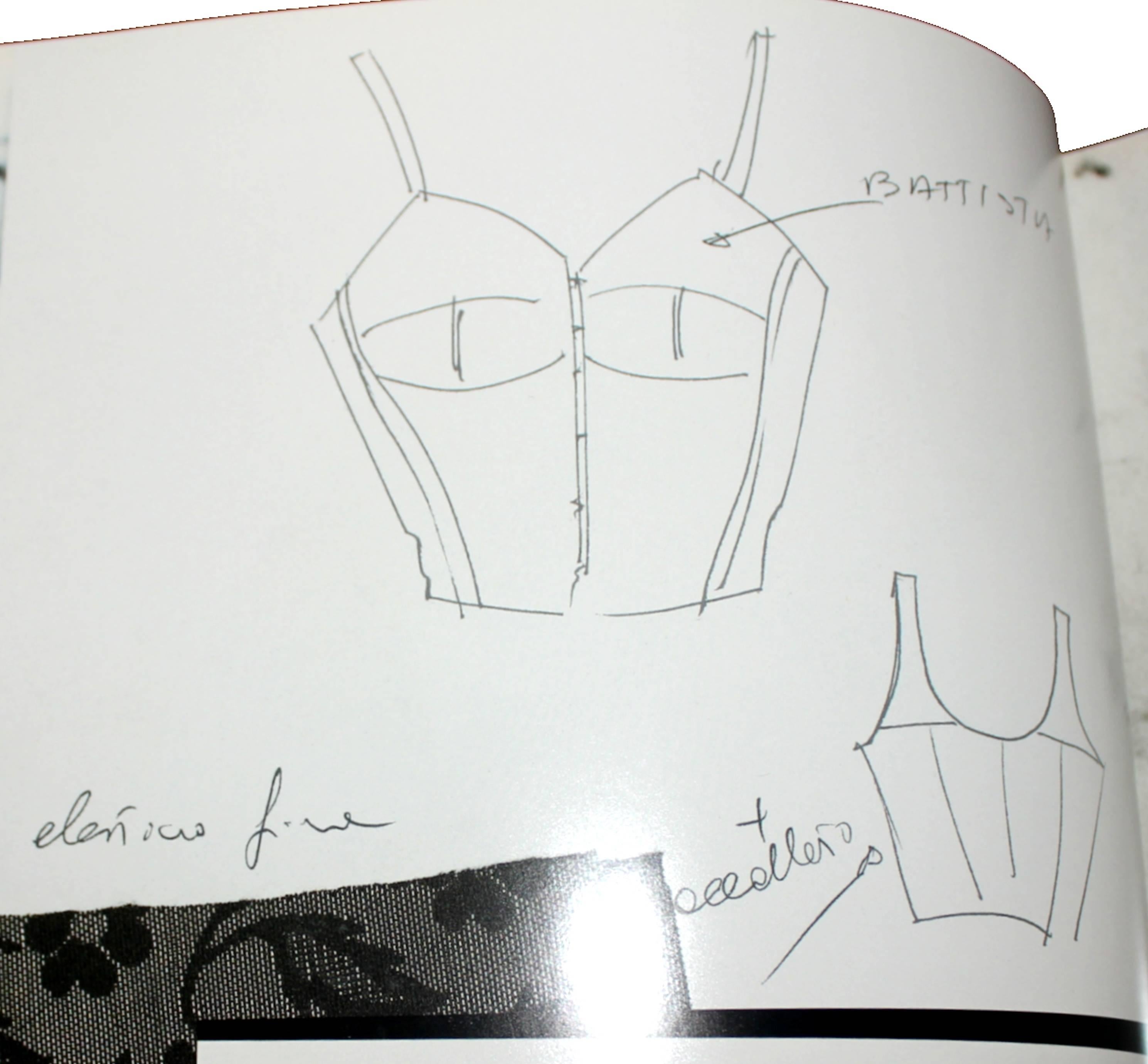 Amazing 1989 Documented Black Dolce & Gabbana Corset Top 4