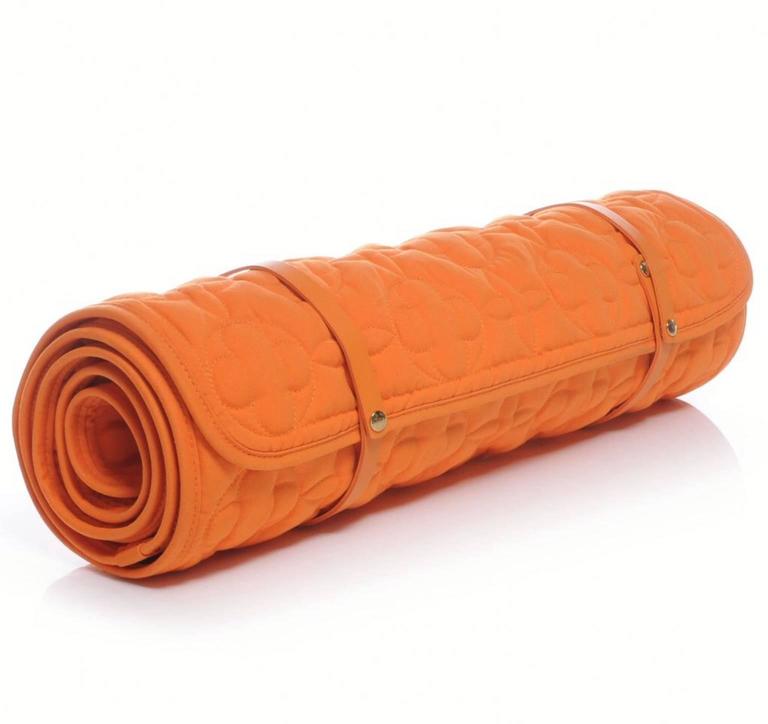 Rare Louis Vuitton Epi Orange Large Yoga Sport Bag Including Mat For