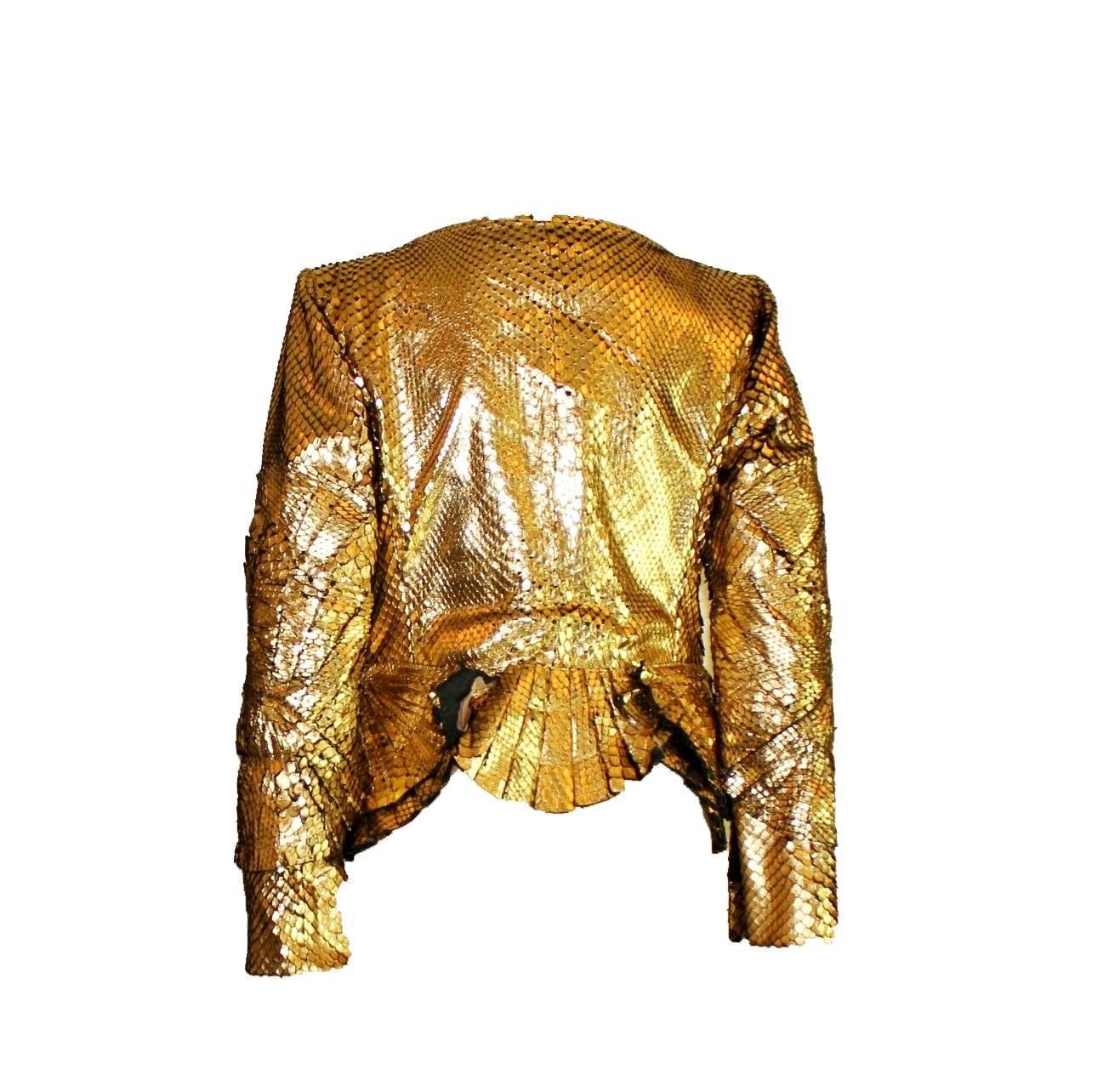 gold metallic blazer