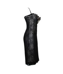 UNWORN Dolce & Gabbana Silk Lace Bone Corset Dress, Coat & Brooch Ensemble 3PCS