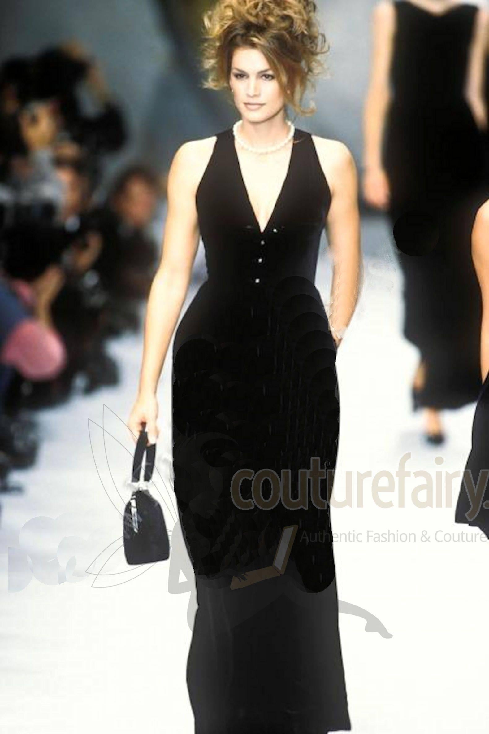 Chanel Black Velvet Jumpsuit Overall CC Buttons as seen on Celine Dion  1