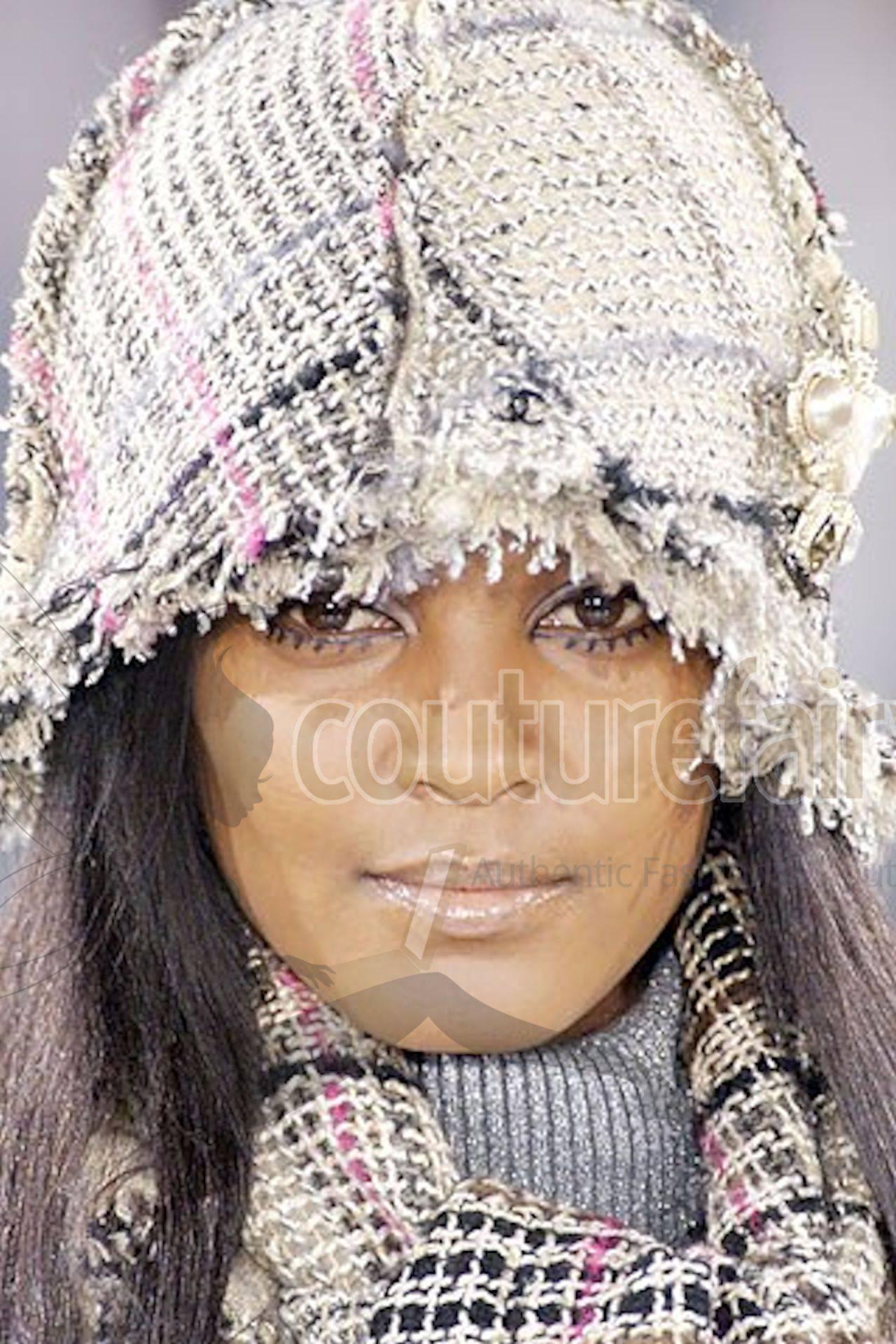 Women's Amazing Chanel Lesage Fringed Fantasy Tweed Hat