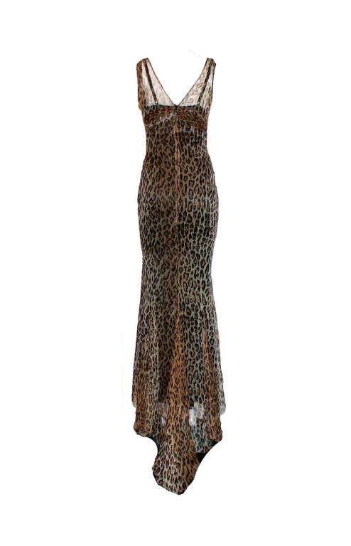 Stunning Dolce and Gabbana Corset Leopard Cheetah Print Silk Gown at ...
