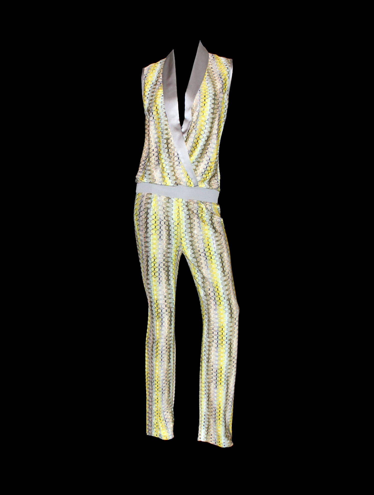 Missoni Signature Crochet Knit Ensemble Jumpsuit 3