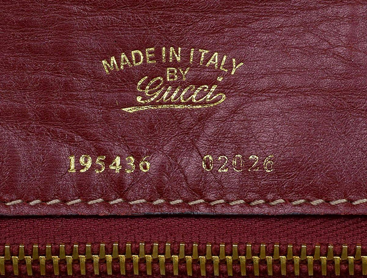 Brown Gucci Limited Edition Heritage Collection Rinascimento Exotic Crocodile Bag