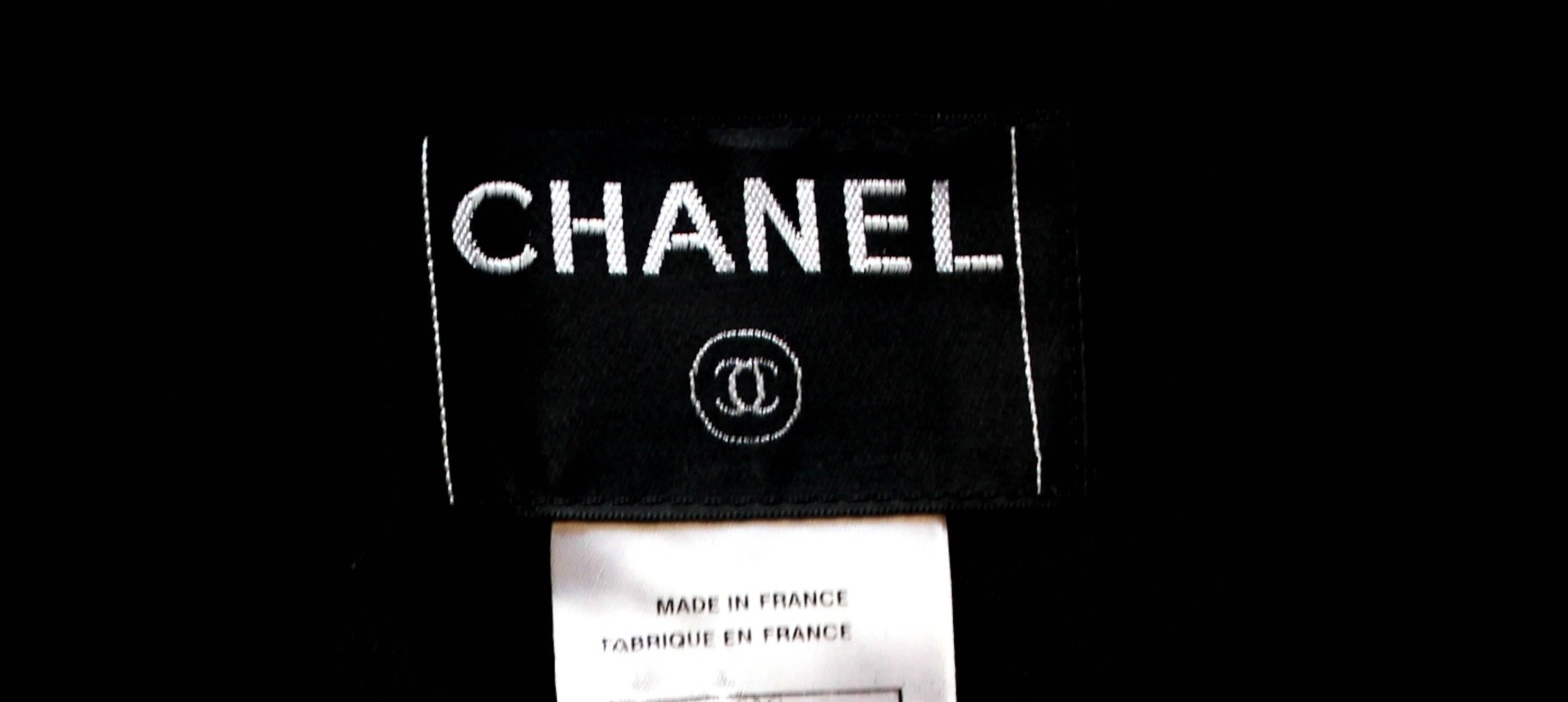Chanel Black Boucle Overall Jumpsuit with Zipper 2