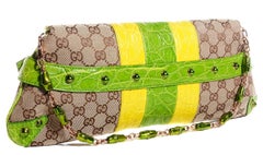 Gucci Tom Ford SS 2004 XL GG Monogram Jeweled Snake Head Bag