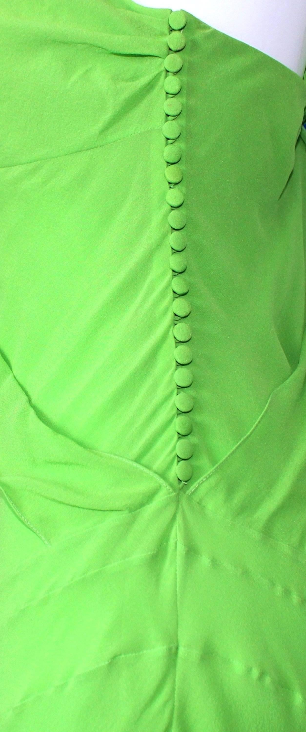 christian dior green dress