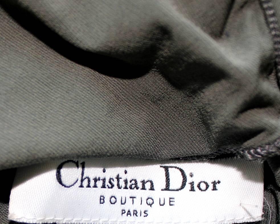 UNWORN Christian Dior by John Galliano Tief ausgeschnittenes Seidenkleid mit Cleavage-Spitzen 34 Damen im Angebot