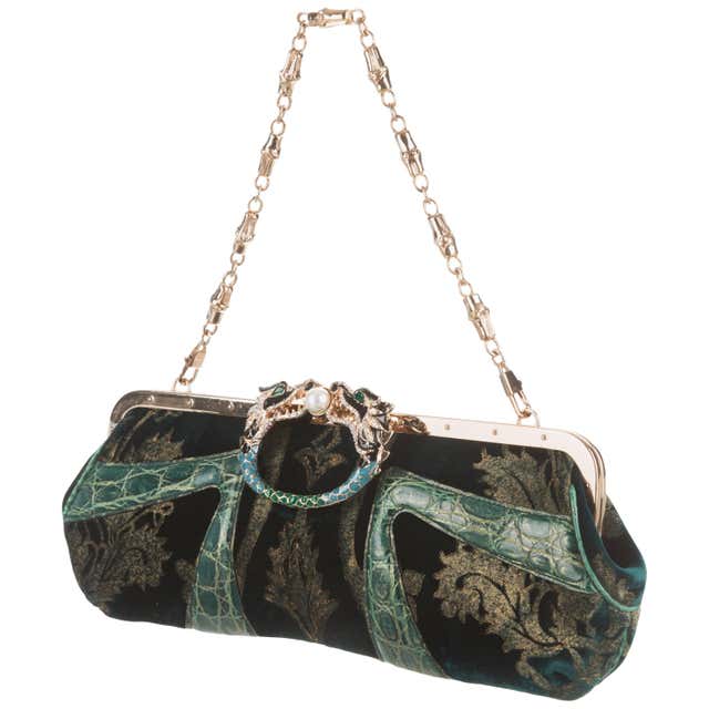 Gucci Studded Gunmetal Knights Armor Heart Box Handbag RUNWAY For Sale ...