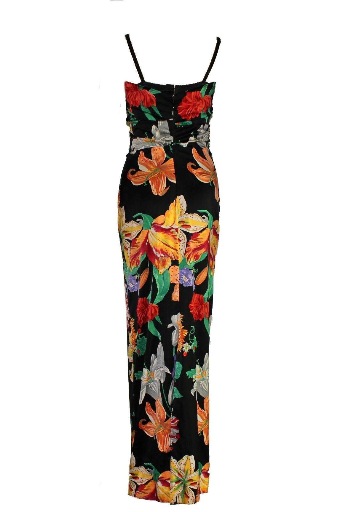 dolce and gabbana floral gown
