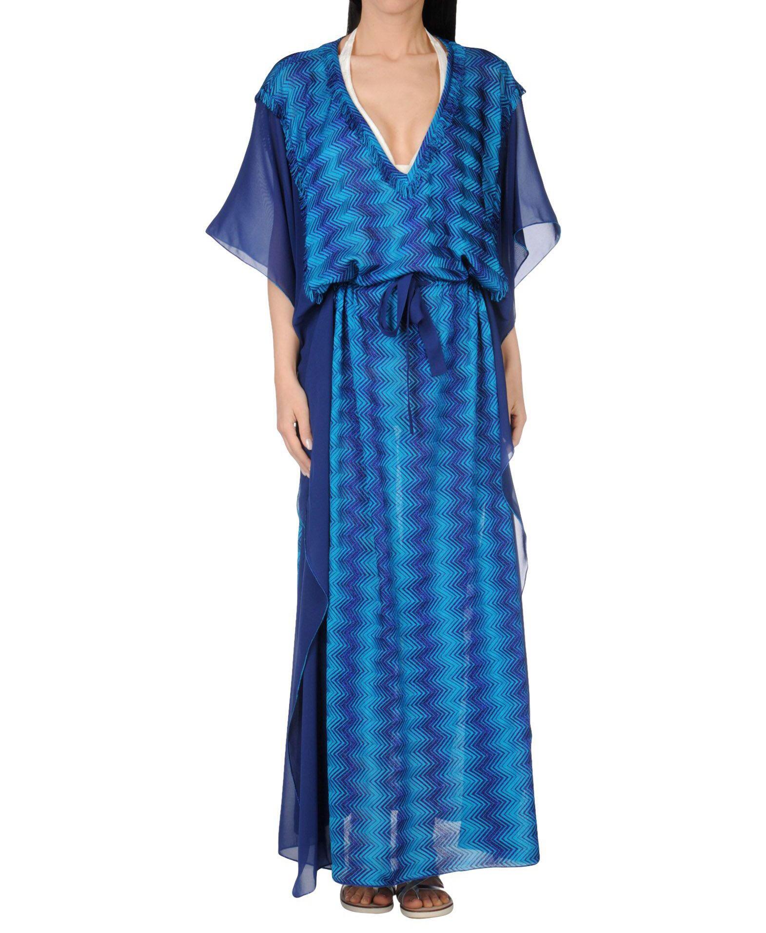 blue chevron maxi dress