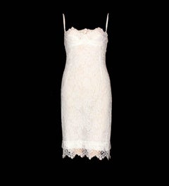 Dolce & Gabbana White Lace Corset Dress