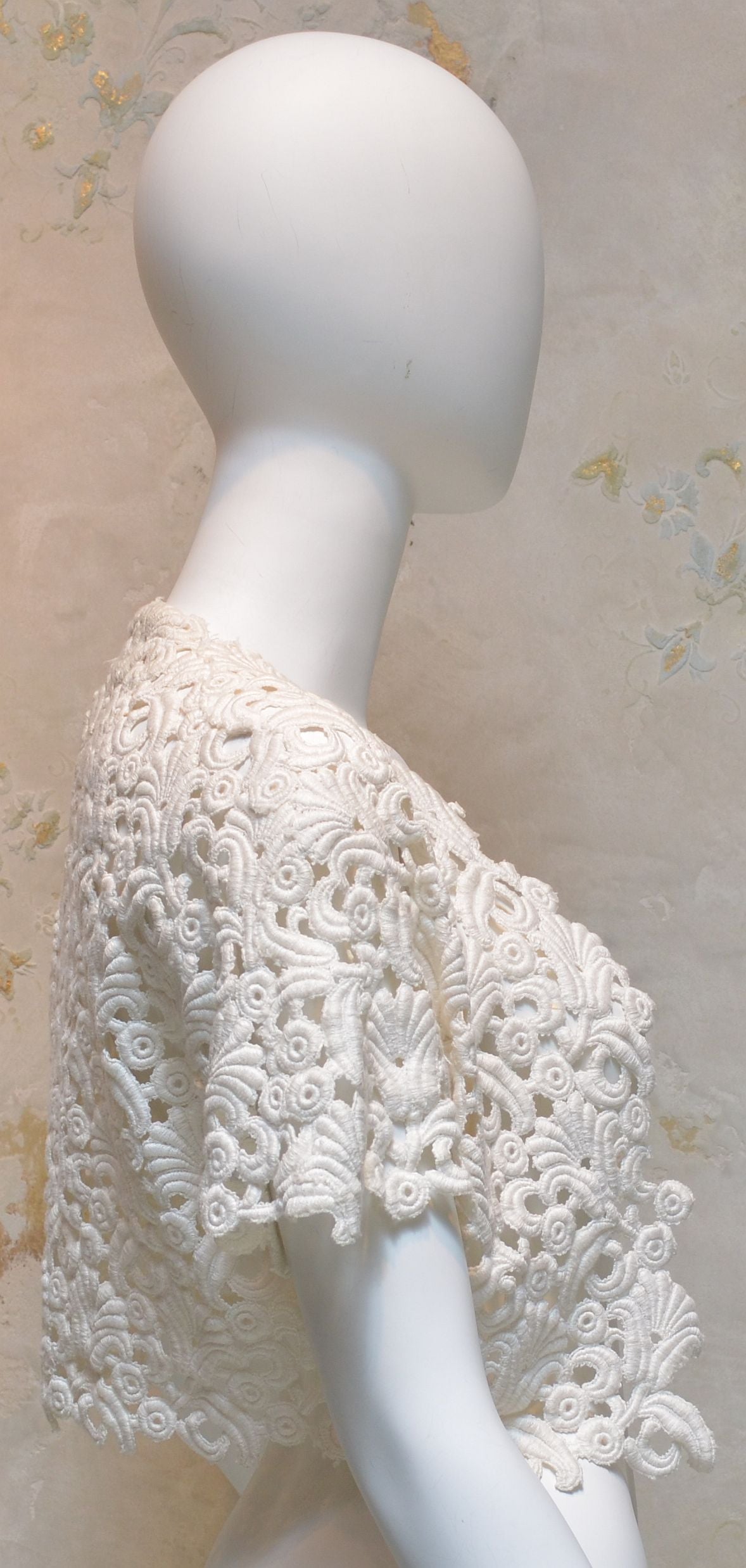 ivory lace shrug