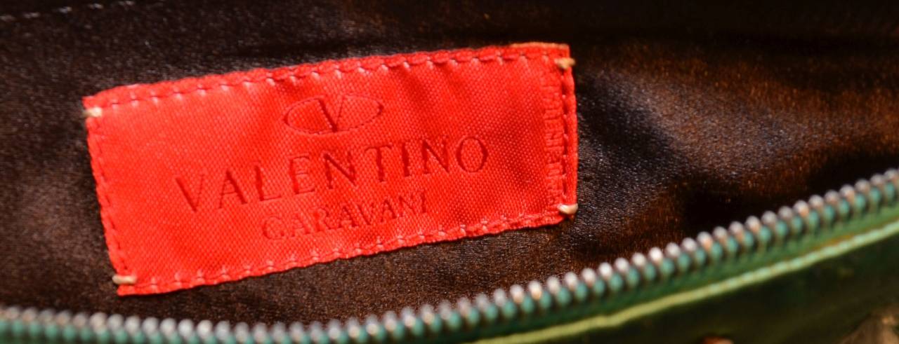 Valentino Garavani Ostrich Feather Evening Bag In Excellent Condition In Carmel, CA