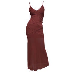 Used Herve Leger Original French Bodycon Gown