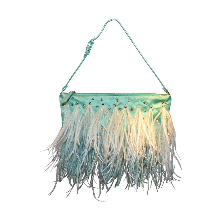 Valentino Garavani Ostrich Feather Evening Bag