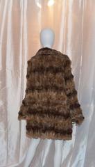 Zandra Rhodes Vintage Reversible Painted Fur Coat